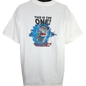 Pepsi One T Shirt Vintage 90s Cola Soda Snack Tee One Calorie Mens Size XL